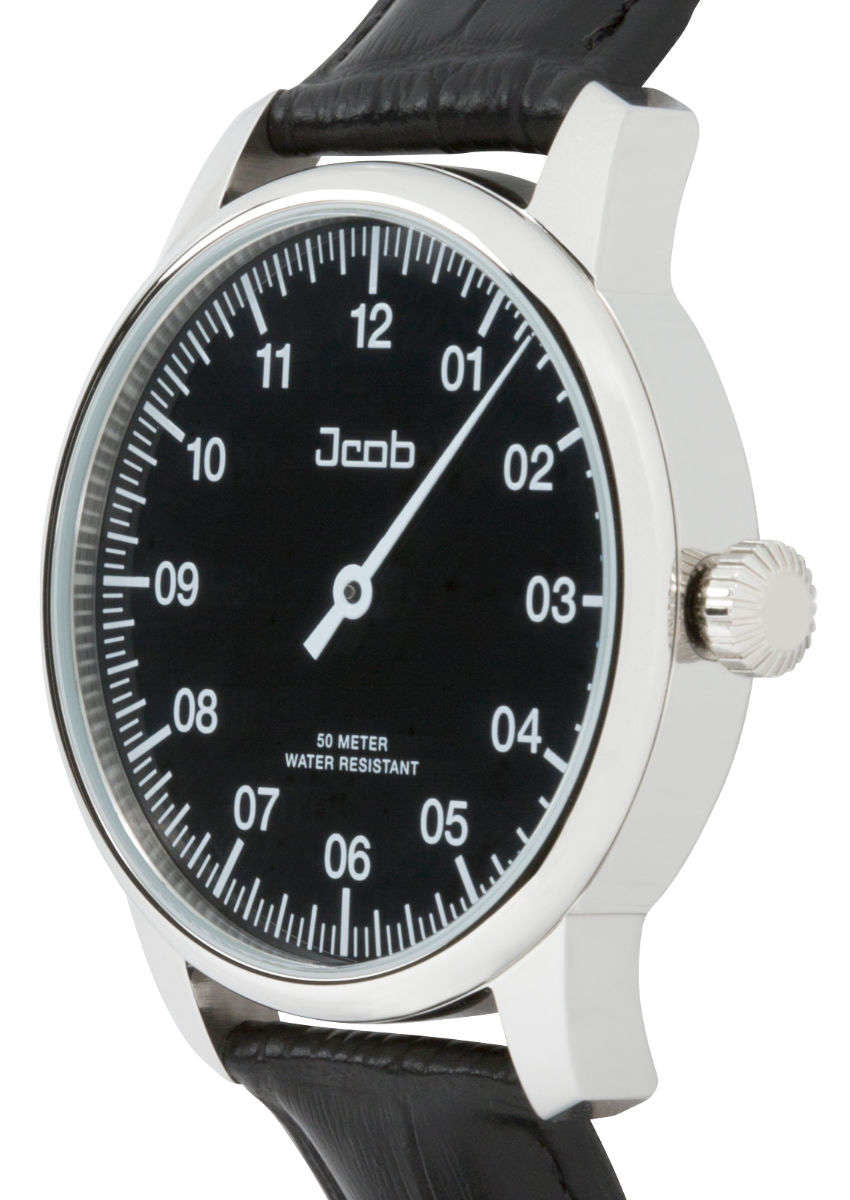 Jcob Einzeiger JCW002-LS02 zwart herenhorloge