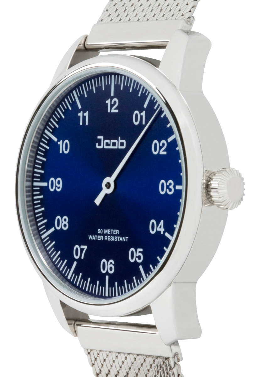 Jcob Einzeiger JCW003-SS01 blauw herenhorloge